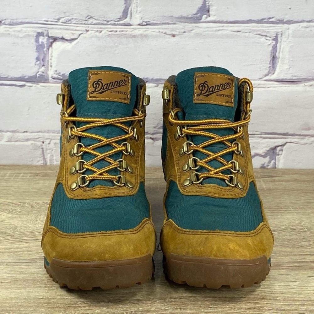 Danner Jag Waterproof Hiking Boots- Women’s 7.5- Brown/Teal Trail Lace Up